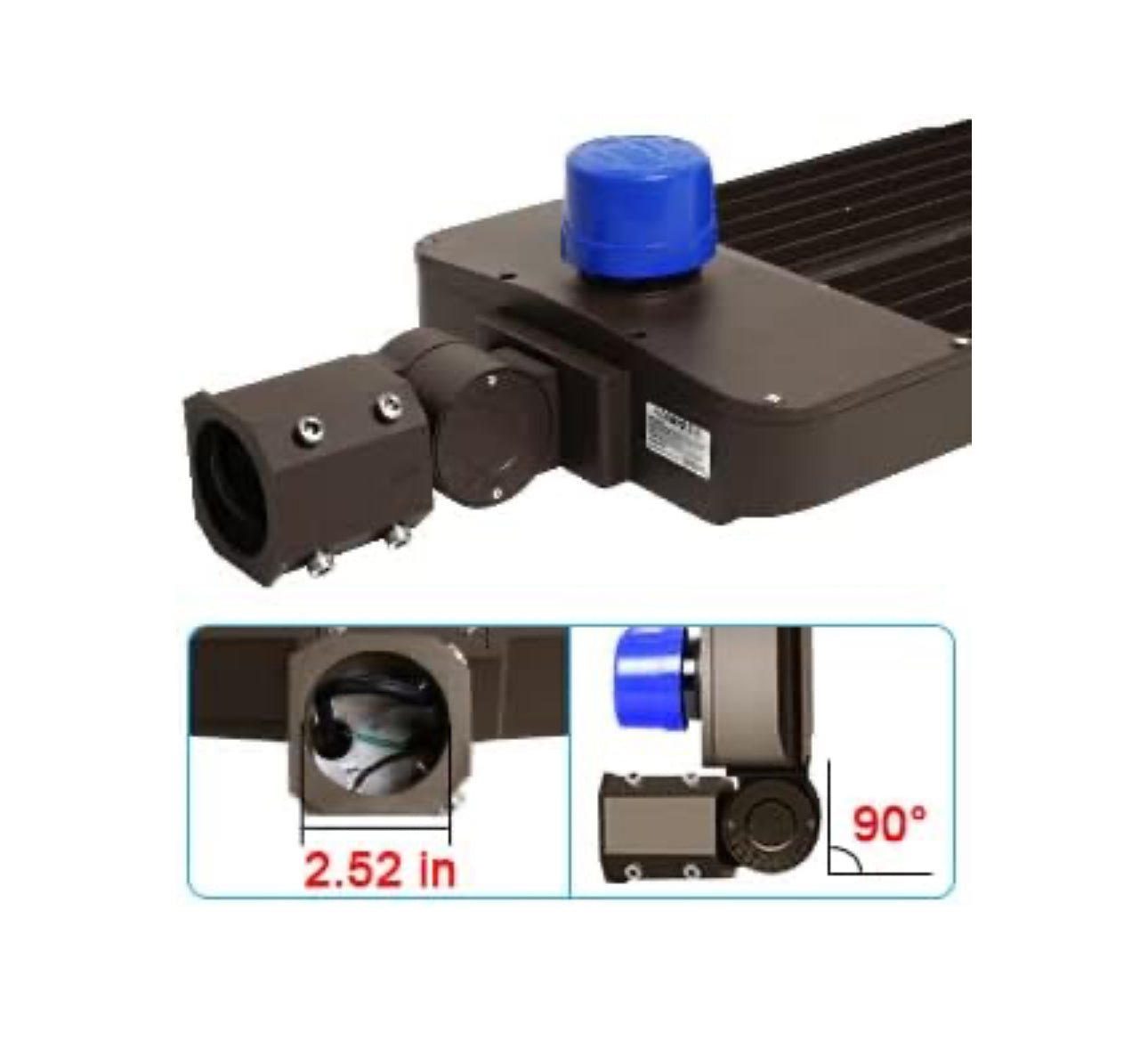 300W LED Parking Lot Light Hard Wire Slip Fitter Mount Dusk to Dawn LED Outdoor Lighting Exterior Flood Light Commercial IP65 Waterproof - Outdoor Solar Outlet