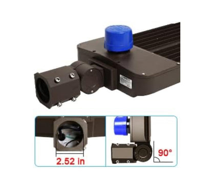 300W LED Parking Lot Light Hard Wire Slip Fitter Mount Dusk to Dawn LED Outdoor Lighting Exterior Flood Light Commercial IP65 Waterproof - Outdoor Solar Outlet