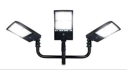 320W LED Parking Lot Light Hard Wired 48,000LM, Hot Wire UL Listed Industrial Grade LED Shoebox Parking Pole Light 5000K IP65 Waterproof - Outdoor Solar Outlet