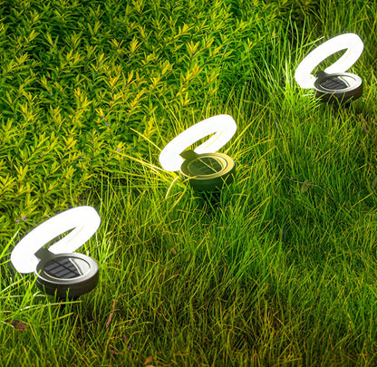 4 Pack Round Outdoor Ground Lights Adjustable Disk Solar Pathway Lamp - Outdoor Solar Outlet