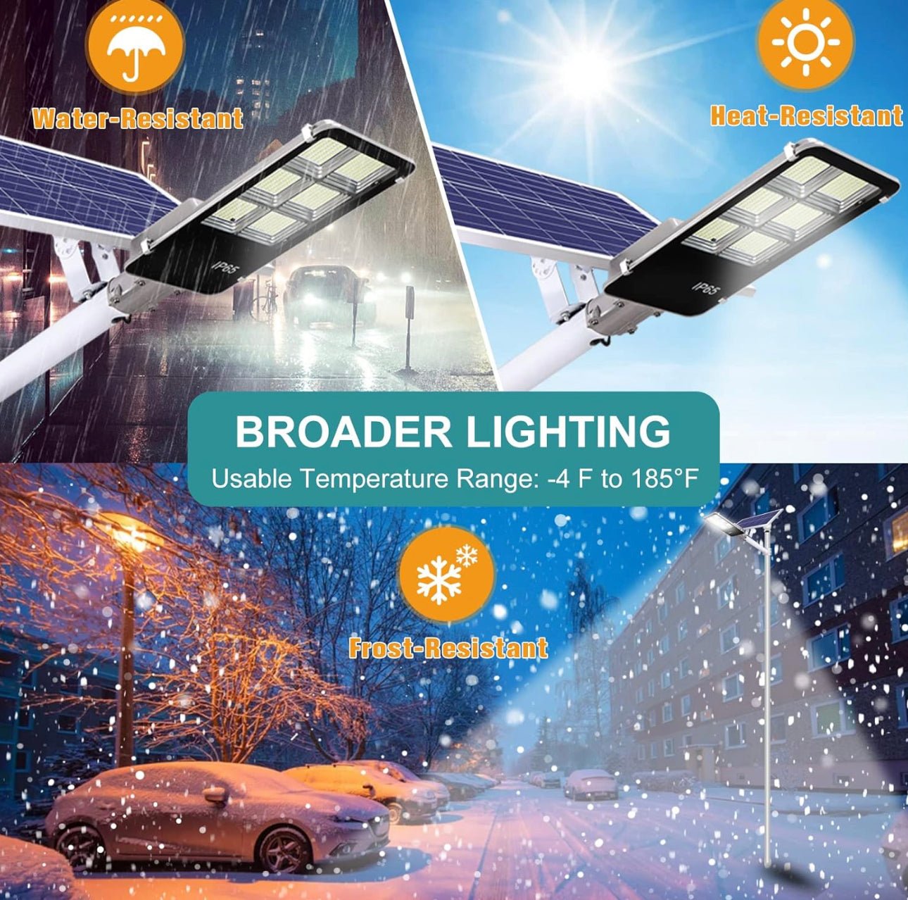 4400W Solar Street Lights Outdoor, Dusk to Dawn Solar Led Outdoor Light with Remote Control, 6500K Daylight White - Outdoor Solar Outlet