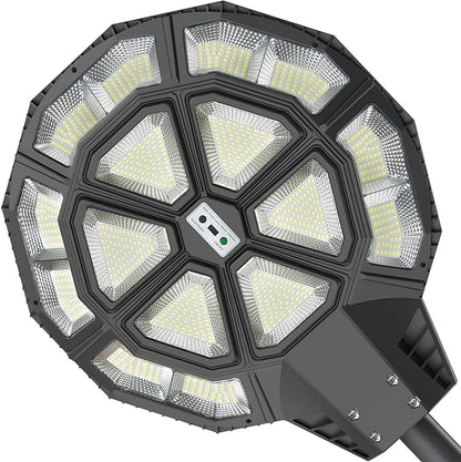 4500W Large Solar Street Lights Outdoor - Commercial Grade Solar Powered Street Light 120000LM with Remote - Outdoor Solar Outlet