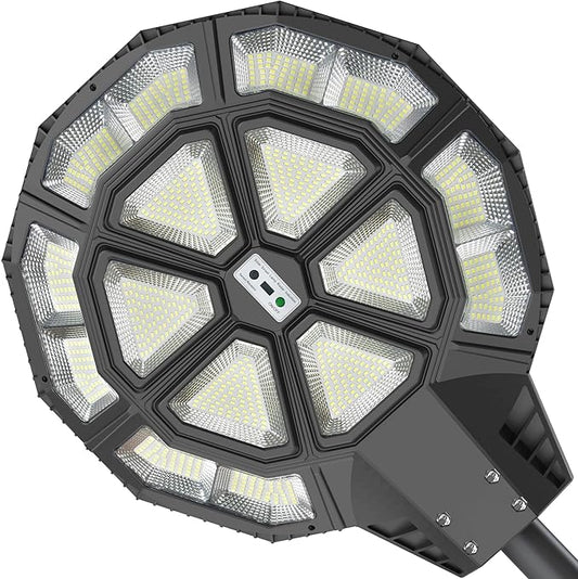 4500W Large Solar Street Lights Outdoor - Commercial Grade Solar Powered Street Light 120000LM with Remote - Outdoor Solar Outlet