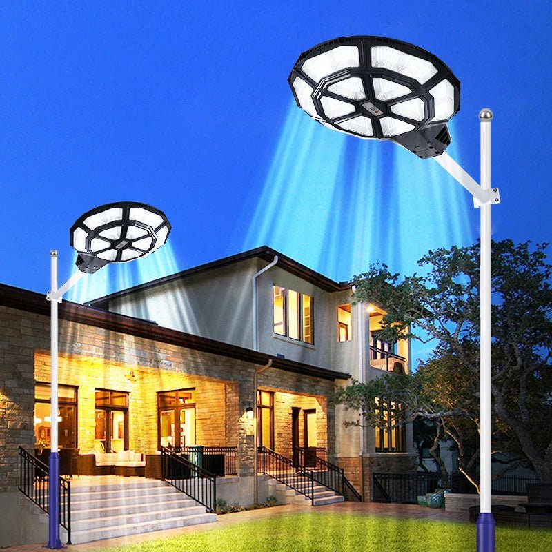 4500W Large Solar Street Lights Outdoor - Commercial Grade Solar Powered Street Light 120000LM with Remote - Outdoor Solar Outlet