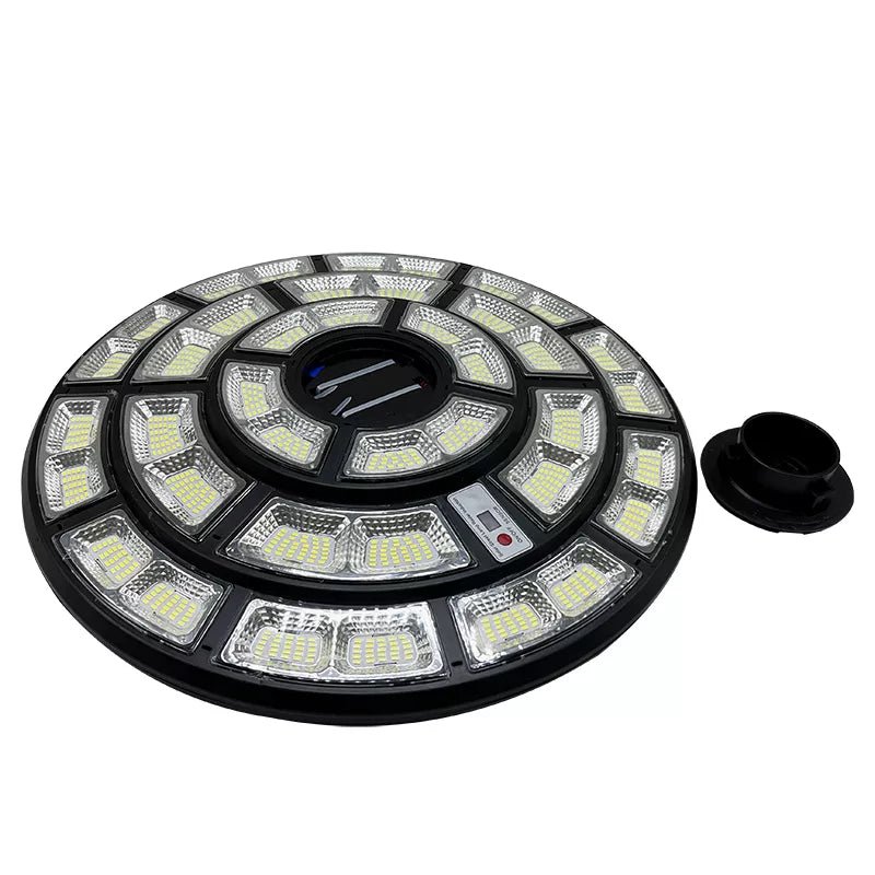 4500W Solar Outdoor Light Round 360° Wide Angle UFO Garden Pole And Wall Street Lights with Remote - Outdoor Solar Outlet
