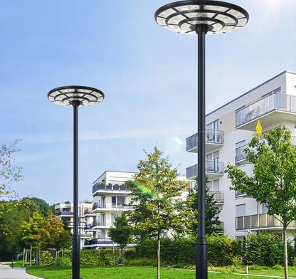 4500W Solar Outdoor Light Round 360° Wide Angle UFO Garden Pole And Wall Street Lights with Remote - Outdoor Solar Outlet