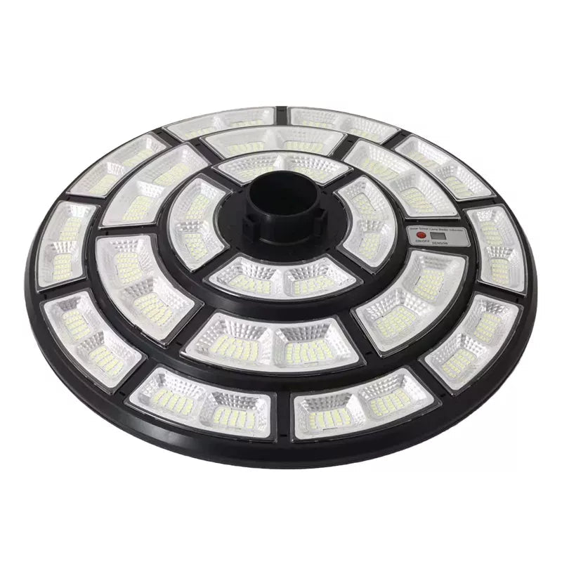 4500W Solar Outdoor Light Round 360° Wide Angle UFO Garden Pole And Wall Street Lights with Remote - Outdoor Solar Outlet