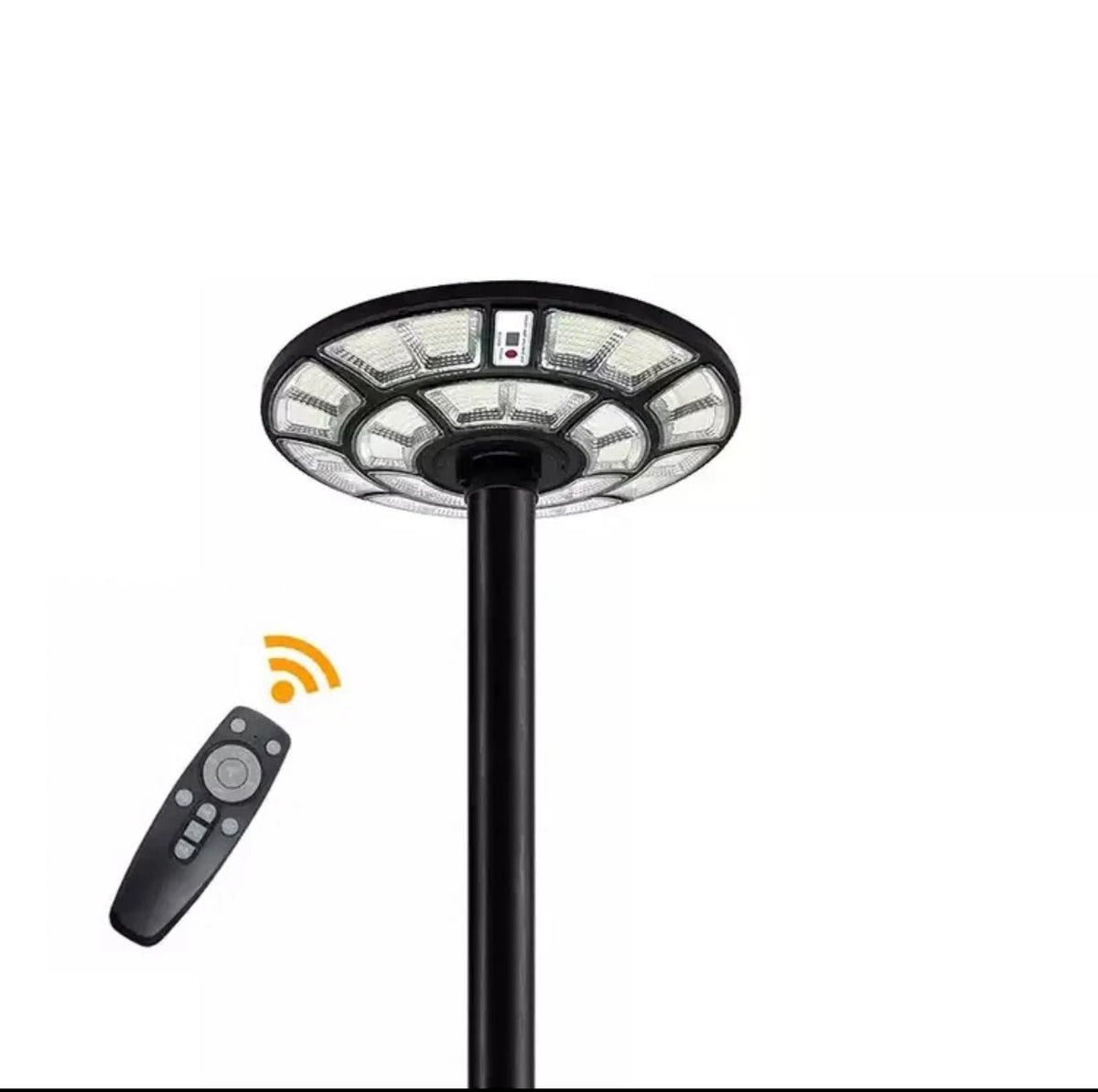 4500W Solar Outdoor Light Round 360° Wide Angle UFO Garden Pole And Wall Street Lights with Remote - Outdoor Solar Outlet
