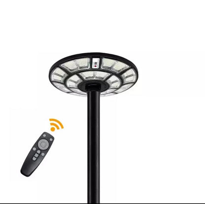 4500W Solar Outdoor Light Round 360° Wide Angle UFO Garden Pole And Wall Street Lights with Remote - Outdoor Solar Outlet