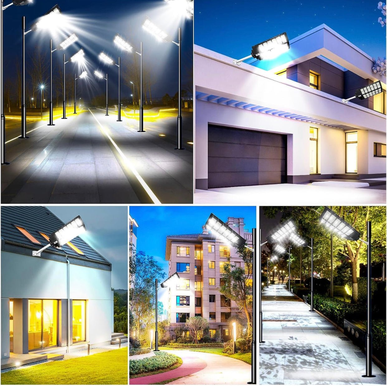 4800W LED Street Light Outdoor - [Warm White] 3000K Solar Street Lights , Dusk to Dawn, Motion Sensor With Remote - Outdoor Solar Outlet