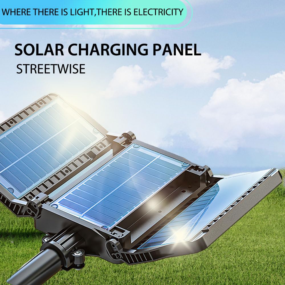 500W Solar Street Lights,6000mAh 800LED Motion Sensor Outdoor Lights with Remote Control, IP66 Waterproof Adjustable Flood Light - Outdoor Solar Outlet