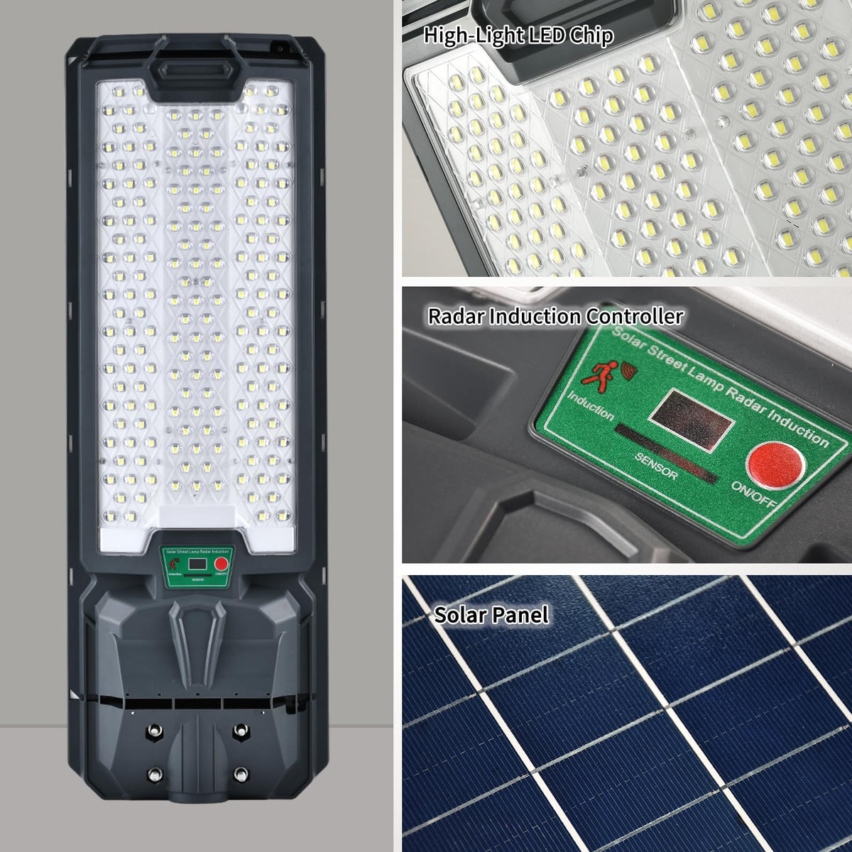 5200W Solar Street Lights Outdoor, Waterproof Commercial Dusk to Dawn, 200000LM Solar Flood Lights Outdoor Motion Sensor - Outdoor Solar Outlet