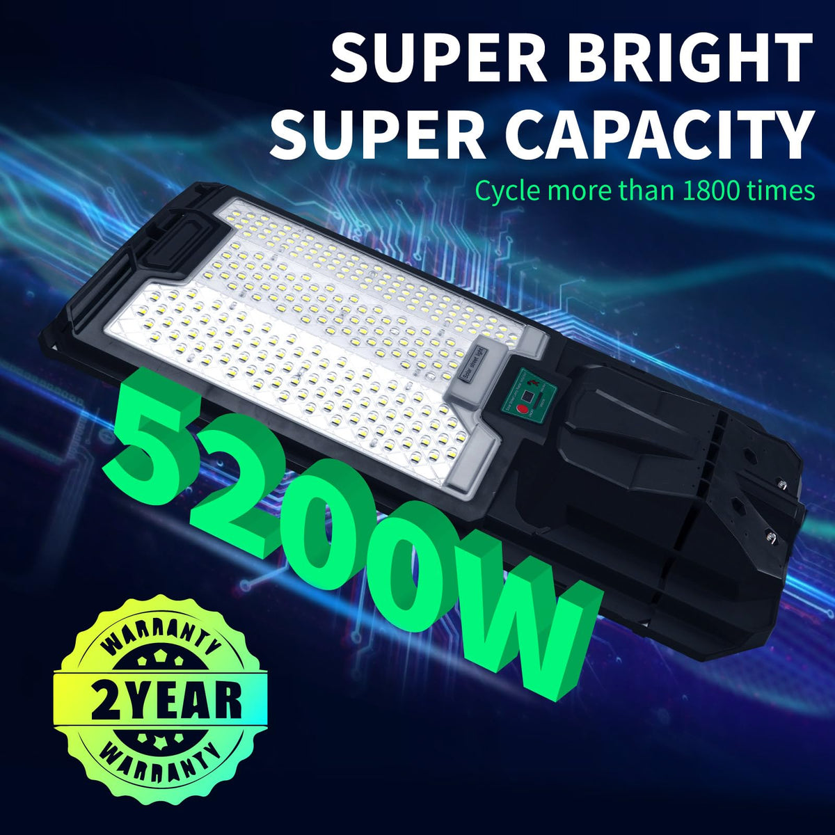 5200W Solar Street Lights Outdoor, Waterproof Commercial Dusk to Dawn, 200000LM Solar Flood Lights Outdoor Motion Sensor - Outdoor Solar Outlet