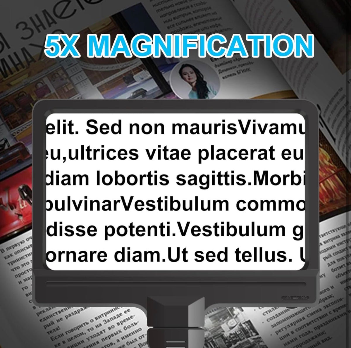 5X Magnifying Glass with 36 LED Dimmable Light and Stand, Adjustable Brightness Magnifying Floor Lamp, Gooseneck Arm Lighted Magnifier for Reading, Crafts and Close Work - Outdoor Solar Outlet