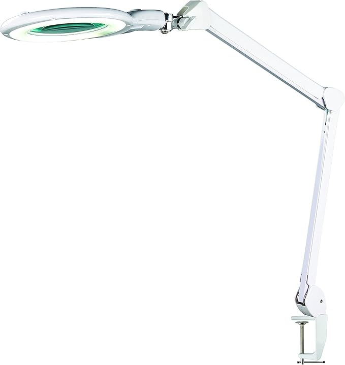5X PRO XL Magnifying Desk Clamp Lamp – With Bright LED Light - Outdoor Solar Outlet