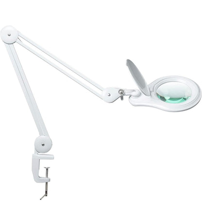 5X PRO XL Magnifying Desk Clamp Lamp – With Bright LED Light - Outdoor Solar Outlet