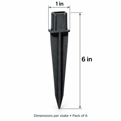 6-Pack Replacement Ground Stakes for Tommy Bahama Solar Down Lights - Outdoor Solar Outlet