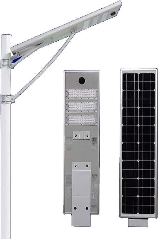 6000W Aluminum Frame LED Integrated Solar Street Light, IP65 Waterproof , Radar Sensor + Light Sensor, Dusk to Dawn Solar - Outdoor Solar Outlet