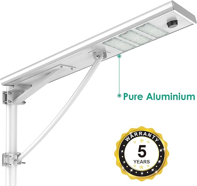 6000W Aluminum Frame LED Integrated Solar Street Light, IP65 Waterproof , Radar Sensor + Light Sensor, Dusk to Dawn Solar - Outdoor Solar Outlet