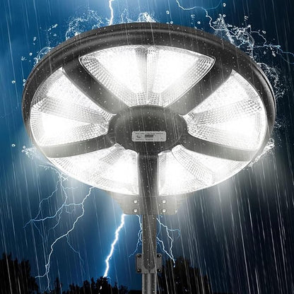 6000W Solar Street Light Outdoor – 200,000 Lumens, Radar & Motion Sensor, Remote, 360° Wide Angle, IP66 - Outdoor Solar Outlet
