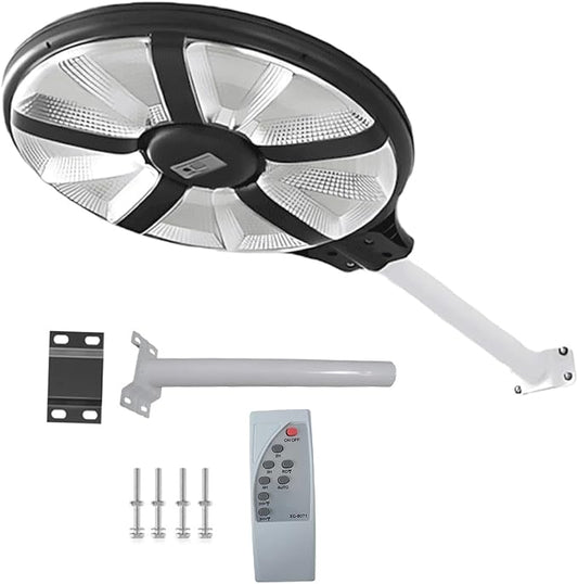 6000W Solar Street Light Outdoor – 200,000 Lumens, Radar & Motion Sensor, Remote, 360° Wide Angle, IP66 - Outdoor Solar Outlet