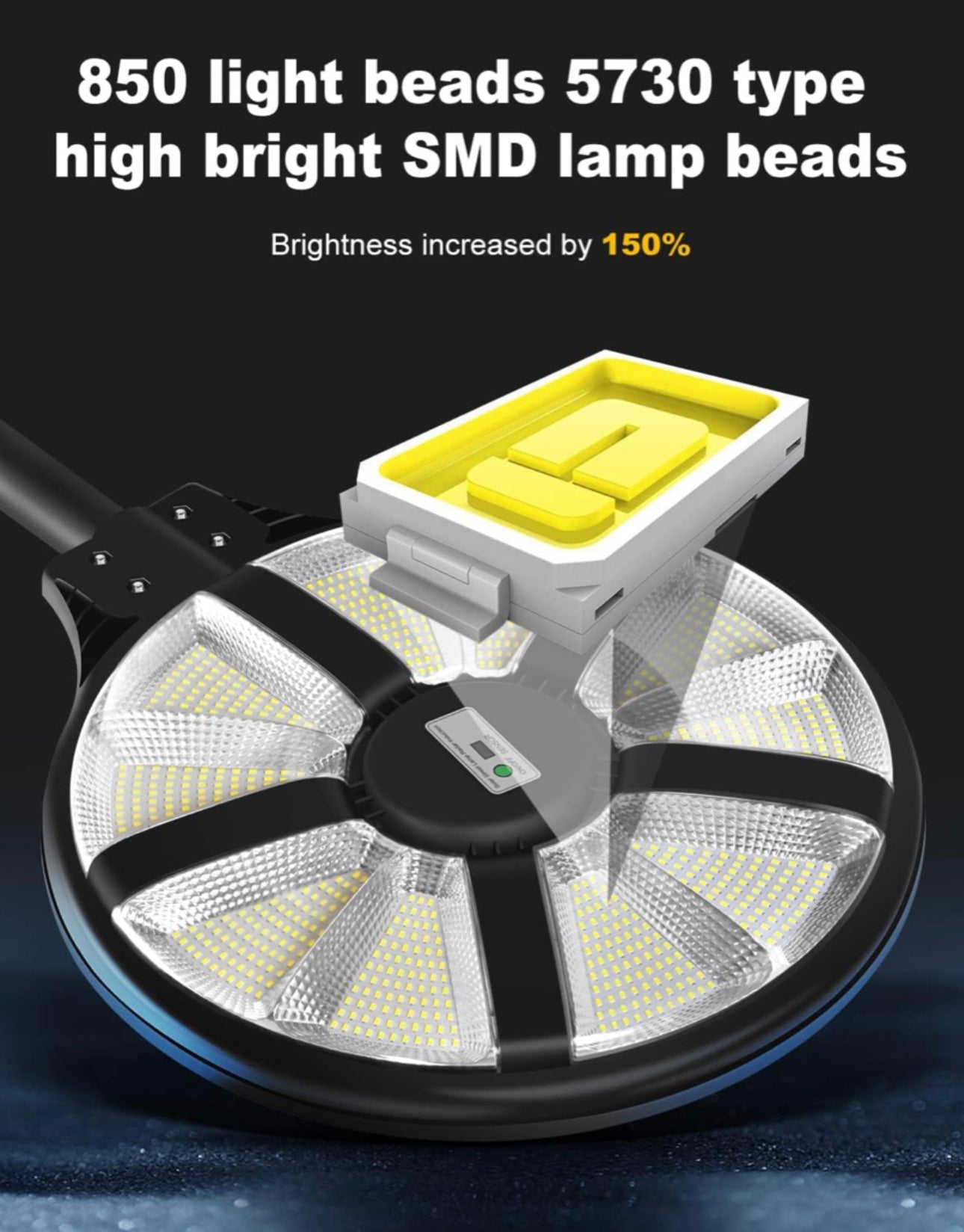 6000W Solar Street Light Outdoor Waterproof -Radar & Motion Sensing, Remote Control with 360° Wide Angle Lighting - Outdoor Solar Outlet
