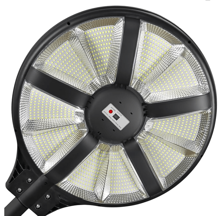 6000W Solar Street Light Outdoor Waterproof -Radar & Motion Sensing, Remote Control with 360° Wide Angle Lighting - Outdoor Solar Outlet