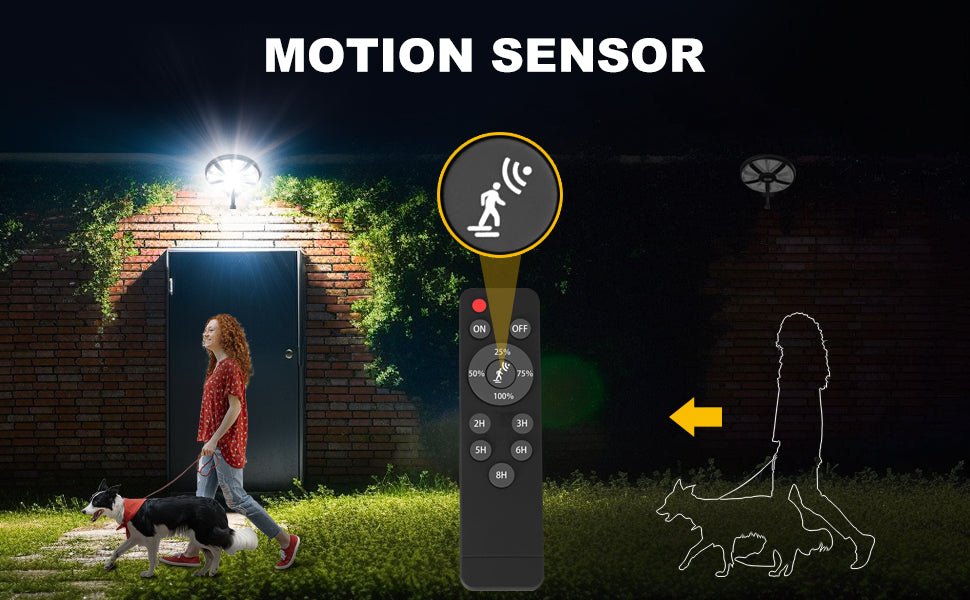 6000W Solar Street Light Outdoor Waterproof -Radar & Motion Sensing, Remote Control with 360° Wide Angle Lighting - Outdoor Solar Outlet