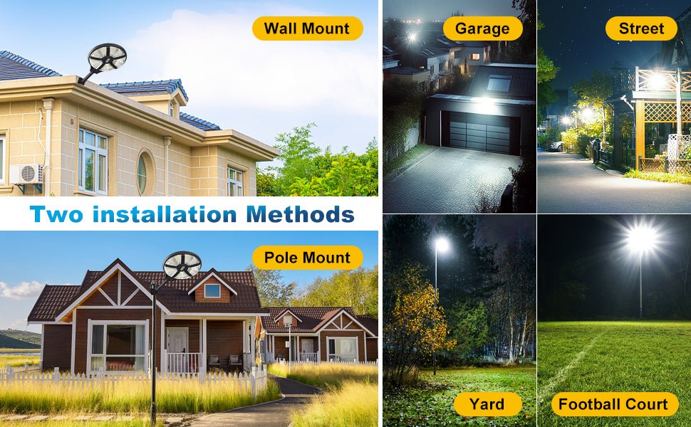 6000W Solar Street Light Outdoor Waterproof -Radar & Motion Sensing, Remote Control with 360° Wide Angle Lighting - Outdoor Solar Outlet
