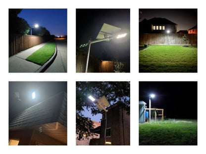 6400W Solar Street Light – 150,000 Lumens Commercial LED Parking Lot Light with Motion Sensor & Remote - Outdoor Solar Outlet