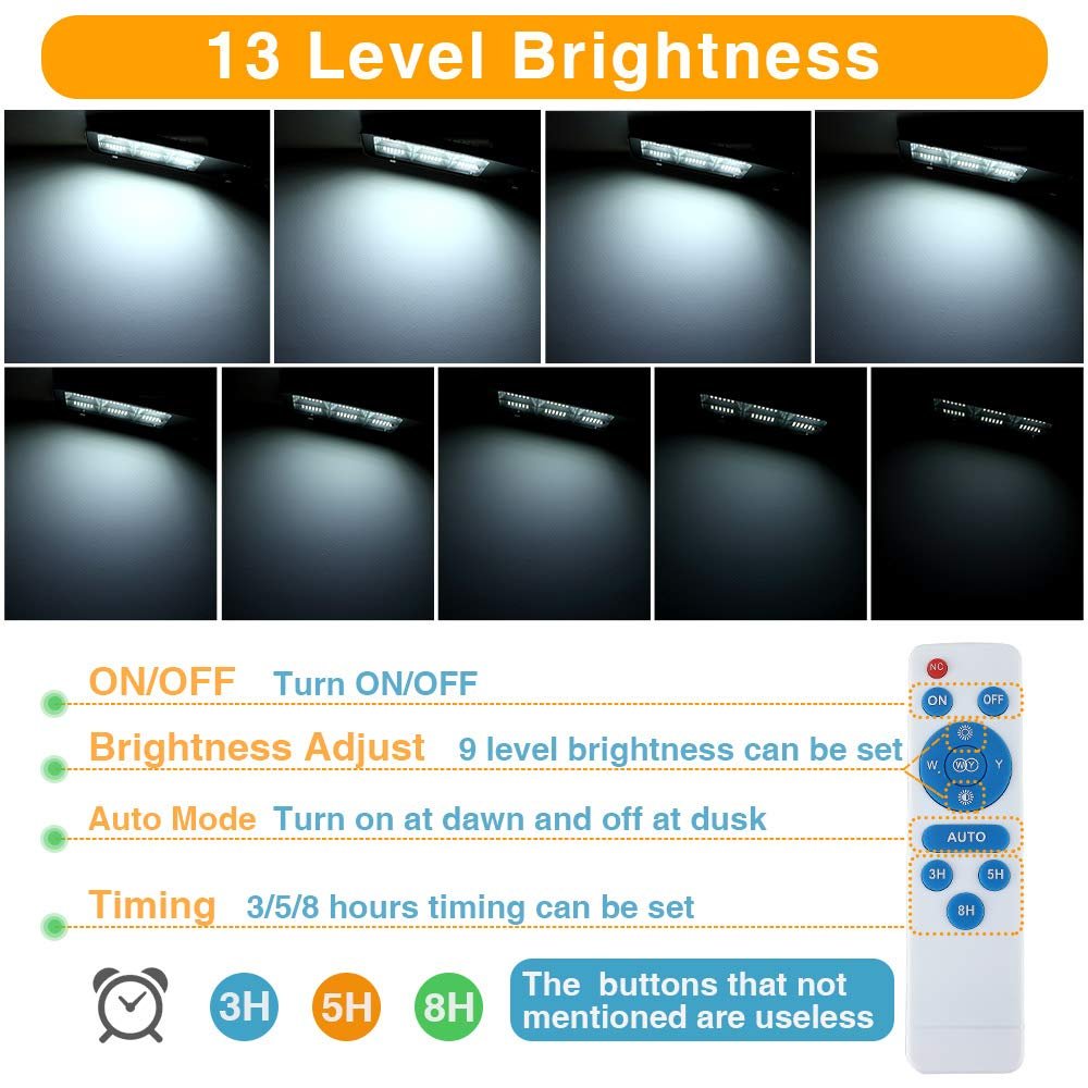 6400W Solar Street Light – 150,000 Lumens Commercial LED Parking Lot Light with Motion Sensor & Remote - Outdoor Solar Outlet
