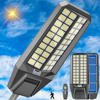 6500W Solar Street Light 7000K 800000LM Auto On/Off Dusk to Dawn IP67 Waterproof Motion Sensor - Outdoor Solar Outlet
