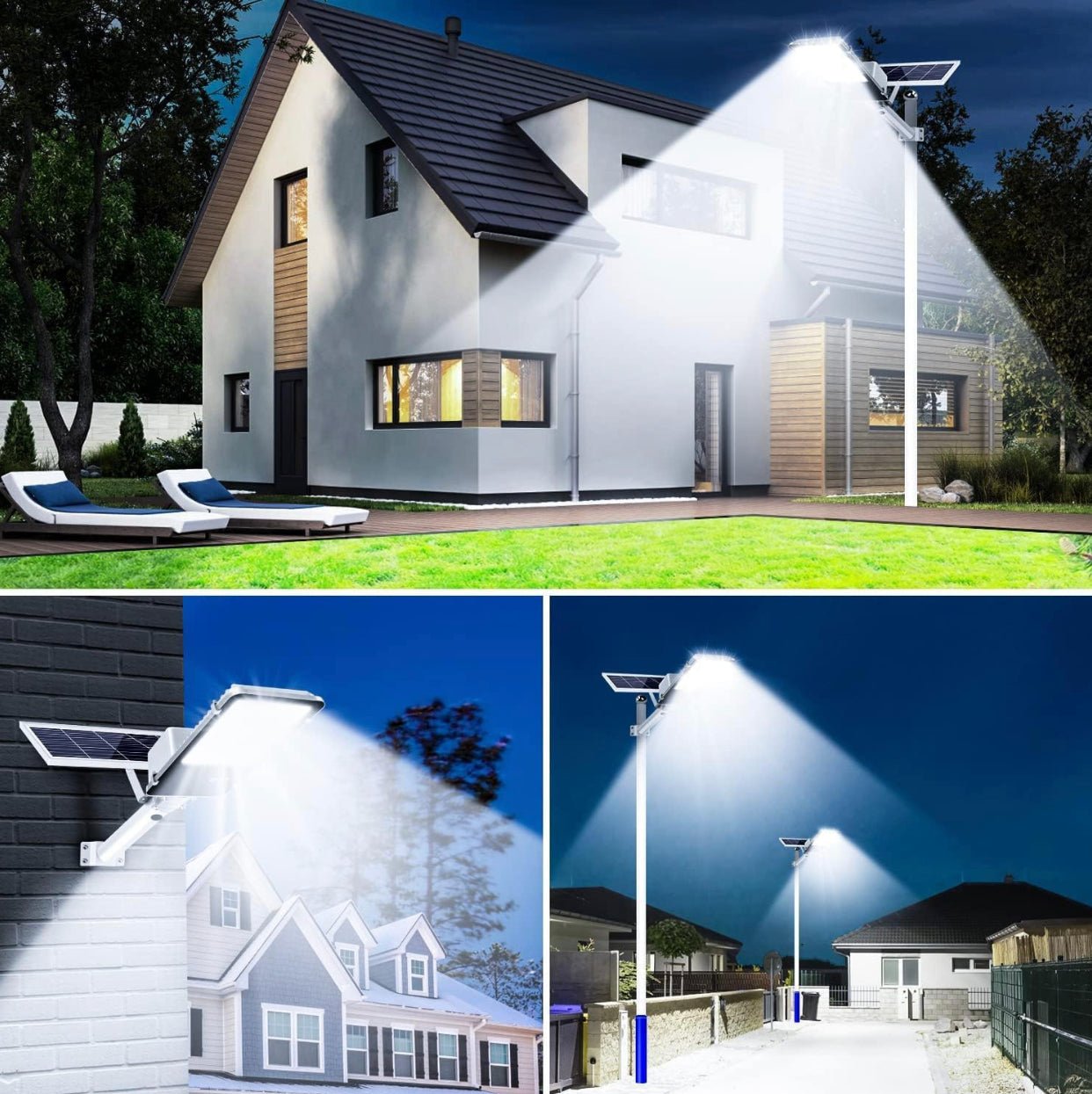 7000W Commercial Solar Street Light Outdoor 135000 Lumens Dusk to Dawn Solar with Remote Control - Outdoor Solar Outlet