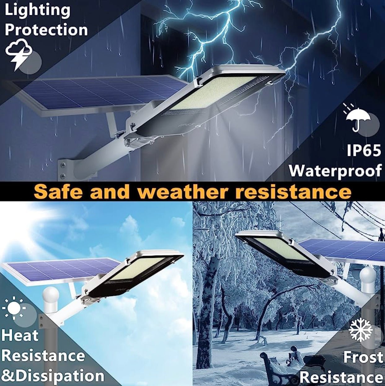 7000W Commercial Solar Street Light Outdoor 135000 Lumens Dusk to Dawn Solar with Remote Control - Outdoor Solar Outlet