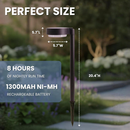 Energizer 20 Lumen Set of 4 Down light Aluminum Solar Pathway Lights