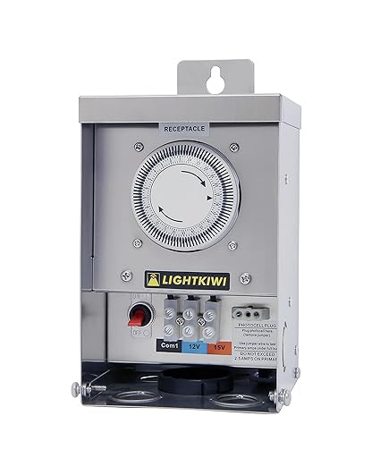 75 Watt Low Voltage Outdoor Landscape Lighting Transformer 120V AC to (12V-15V AC) Multi-Tap - Outdoor Solar Outlet