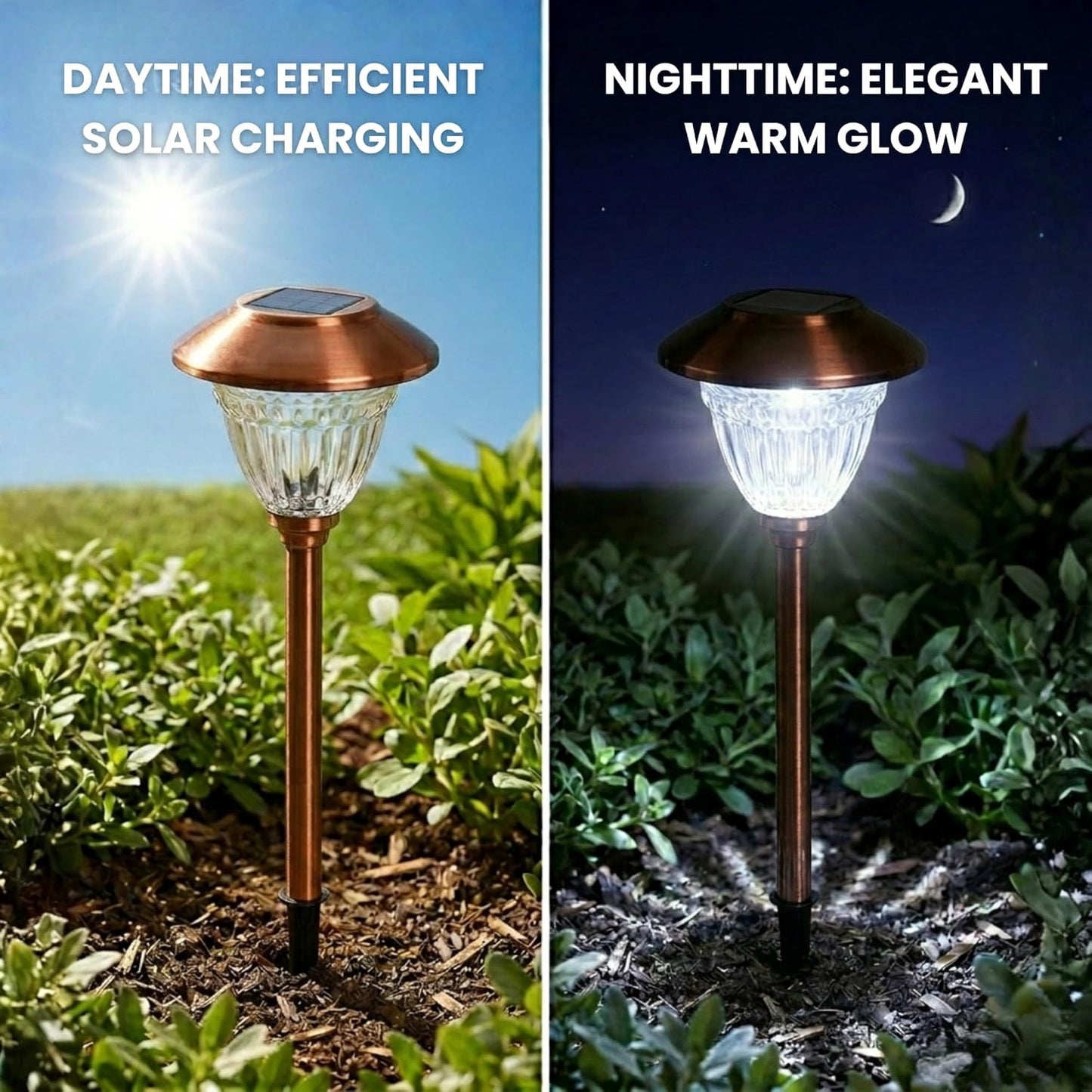 Energizer 10 Pack Solar Pathway LED Lights Outdoor ( Copper )