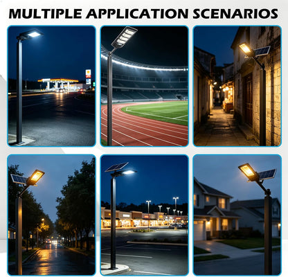 LumenX 10 Ft Square Street Light Pole – Heavy-Duty Split Metal Lamp Post with Base Plate & Anchor Bolts