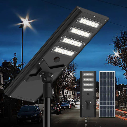 8500W Commercial Solar Power LED Parking Lot / Street/ Arena Light 160000 Lumen - (Black) - Outdoor Solar Outlet
