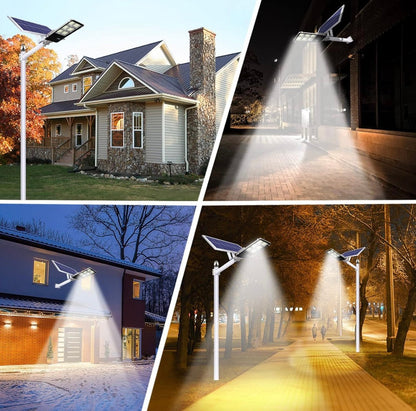 8800 Watt Solar Street Lights, with Remote Control 105000LM LED Dusk to Dawn Solar Light 6500K Super Bright Solar Flood Light - Outdoor Solar Outlet