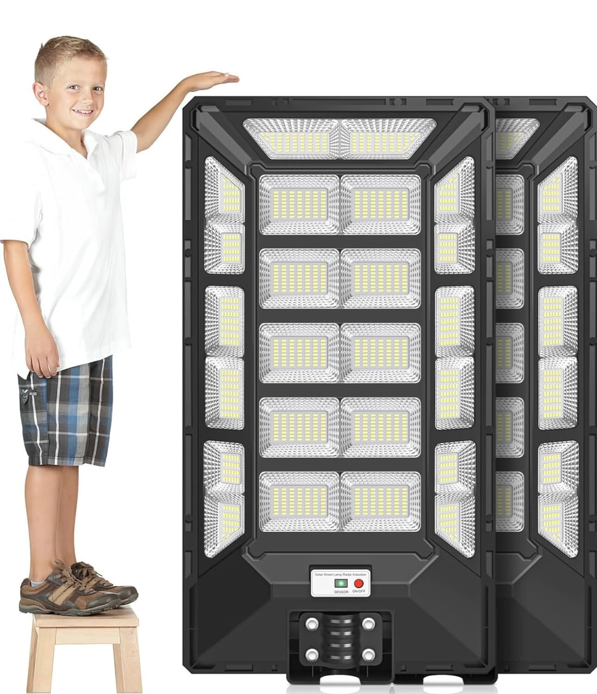 8800W Solar Street Lights Outdoor Waterproof 6500K Dusk to Dawn 180000 Lumen Motion Sensor Super Bright Solar Parking Lot Light - Outdoor Solar Outlet