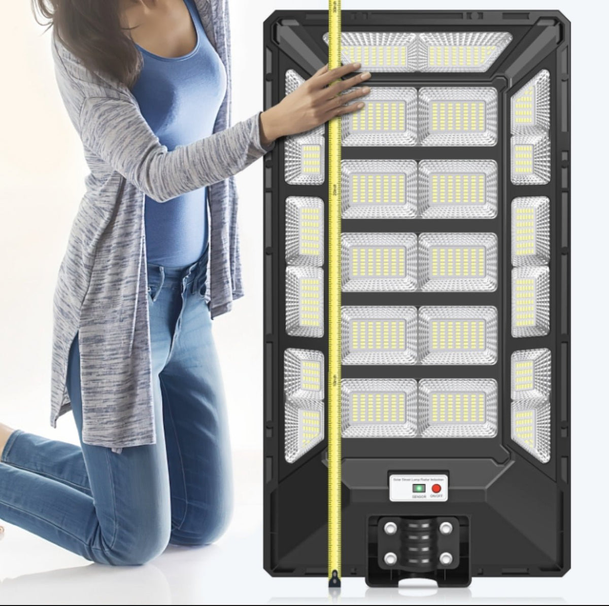 8800W Solar Street Lights Outdoor Waterproof 6500K Dusk to Dawn 180000 Lumen Motion Sensor Super Bright Solar Parking Lot Light - Outdoor Solar Outlet