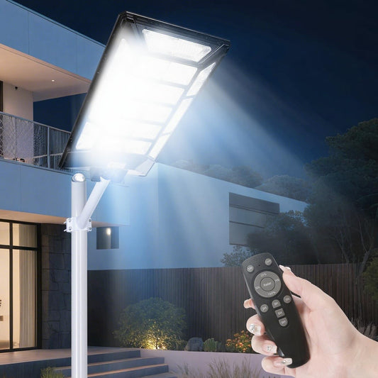 8800W Solar Street Lights Outdoor Waterproof 6500K Dusk to Dawn 180000 Lumen Motion Sensor Super Bright Solar Parking Lot Light - Outdoor Solar Outlet