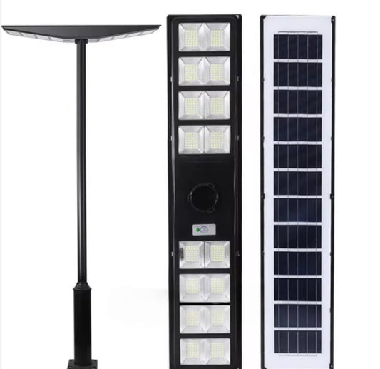 9000W All-in-One Double Side Solar Street Light Road Path Motion Sensor Parking a lot IP65 Waterproof - Outdoor Solar Outlet