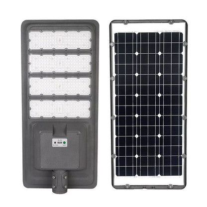 9000W Aluminum Frame All In One Solar Street /Parking Lights Motion Sensor, Dusk to Dawn 180000LM with Remote Control - Outdoor Solar Outlet