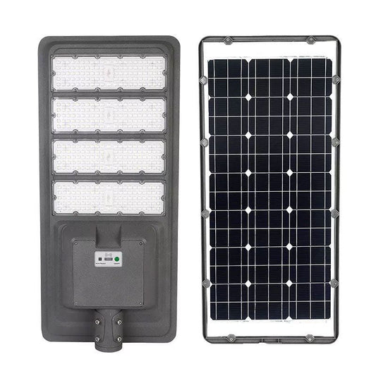 9000W Aluminum Frame All In One Solar Street /Parking Lights Motion Sensor, Dusk to Dawn 180000LM with Remote Control - Outdoor Solar Outlet