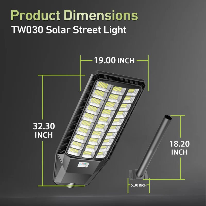 9000W Solar Street Light, 180000 Lumens Dusk to Dawn Street Lights Solar Powered Motion Sensor - Outdoor Solar Outlet