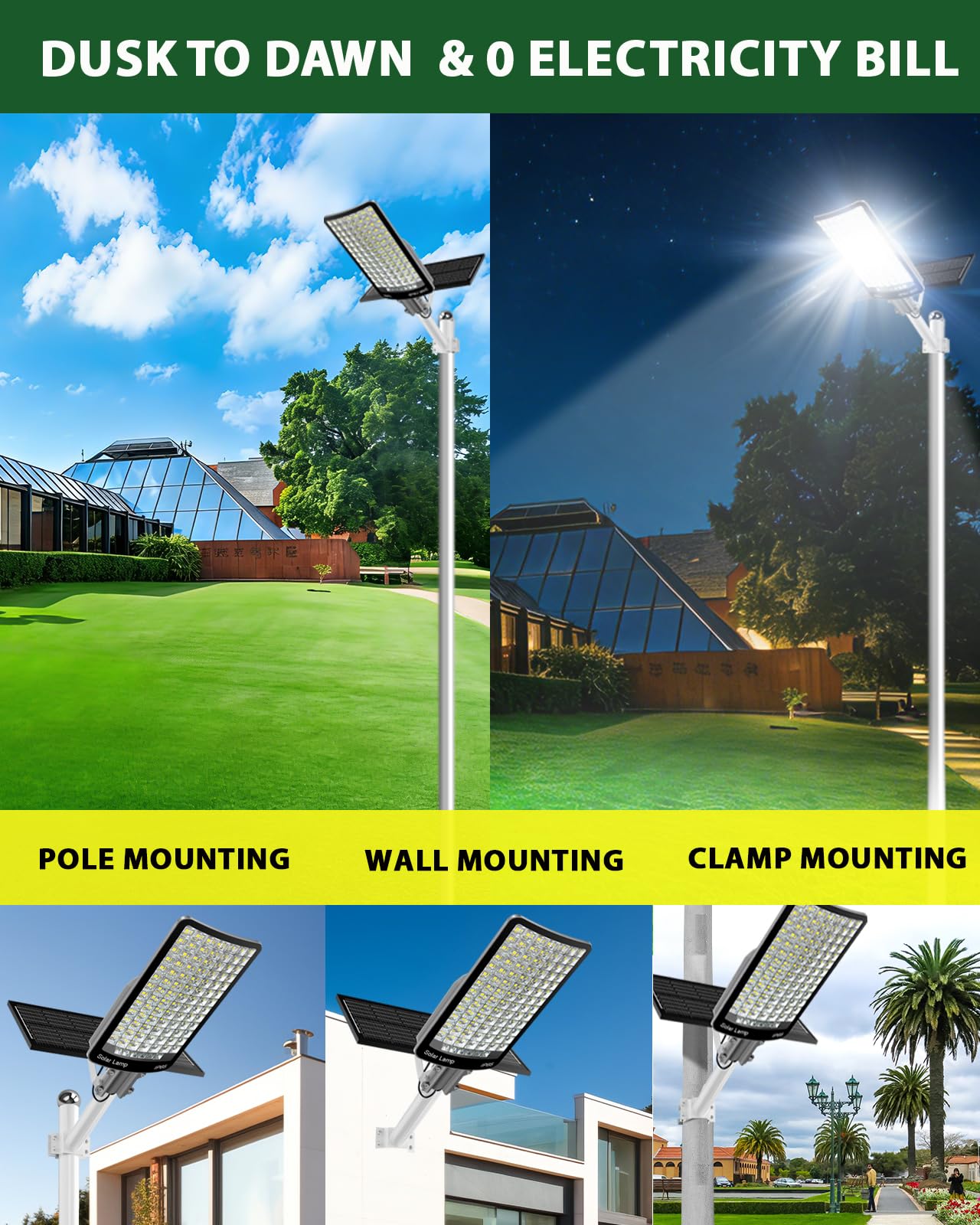9000W Solar Street Light Aluminum Outdoor, Solar Lights Outdoor Waterproof IP65, 190,000 Lumen Solar Flood Lights with Remote - Outdoor Solar Outlet