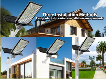 9000W Solar Street Light Aluminum Outdoor, Solar Lights Outdoor Waterproof IP65, 190,000 Lumen Solar Flood Lights with Remote - Outdoor Solar Outlet