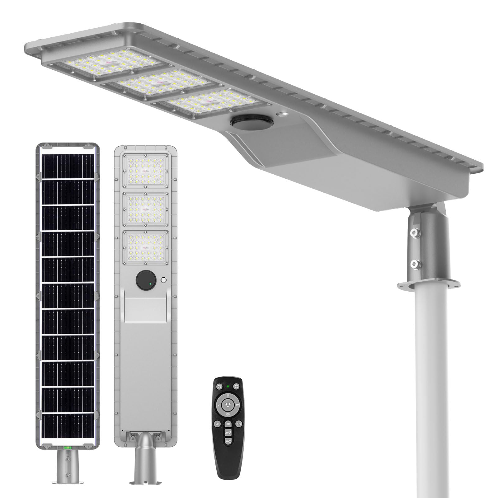 9000W Solar Street Light Outdoor Waterproof, Flood Light Dusk to Dawn with 60,000mAh LiFePO4 Battery & Motion Sensor, LED Security Lights Solar Powered for Parking Lot/Yard/Garage (Copy)